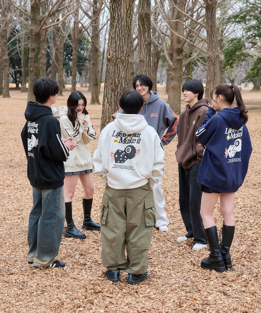 HEAVY WEIGHT “ANGEL DICE” LOGO LINE HOODIE 