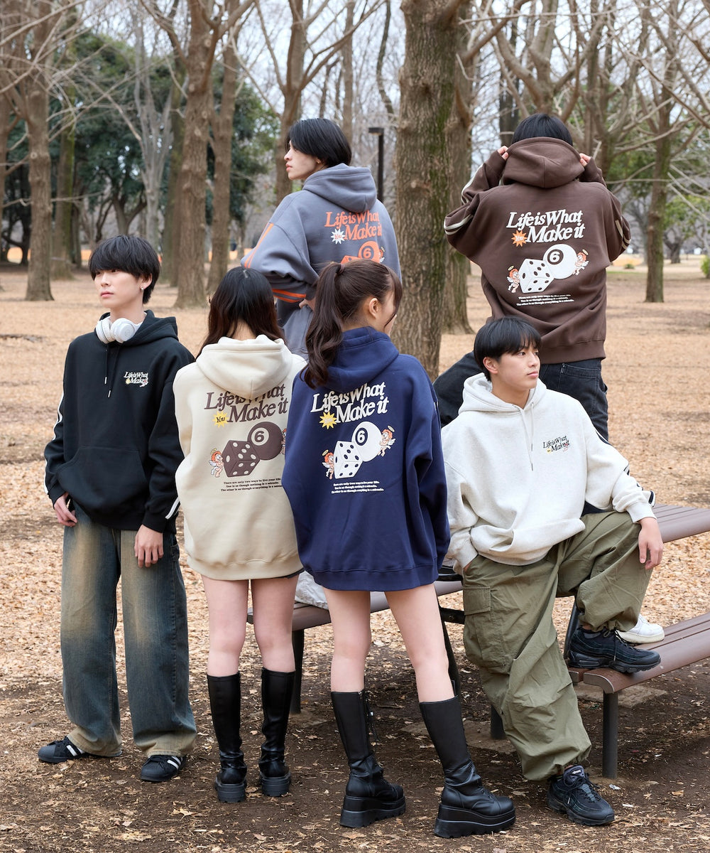 HEAVY WEIGHT “ANGEL DICE” LOGO LINE HOODIE 