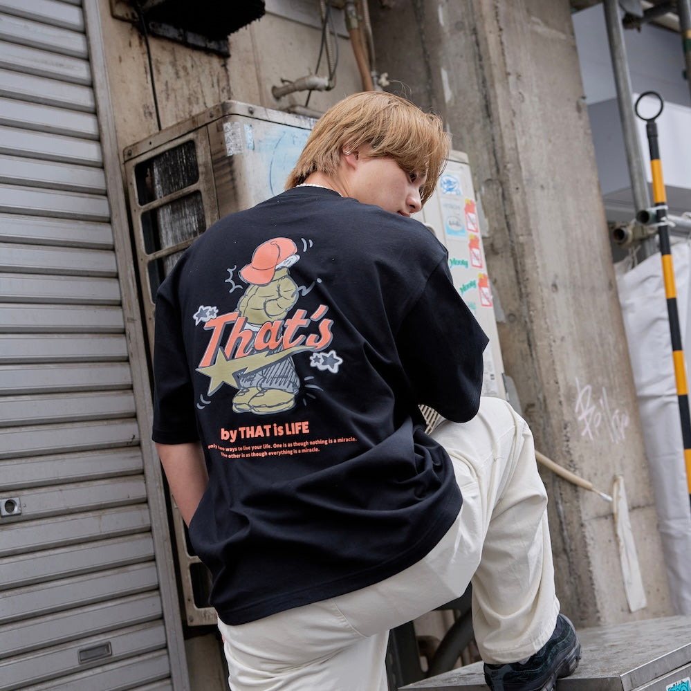HEAVY WEIGHT 7.1oz "CAP BOY" LOGO TEE