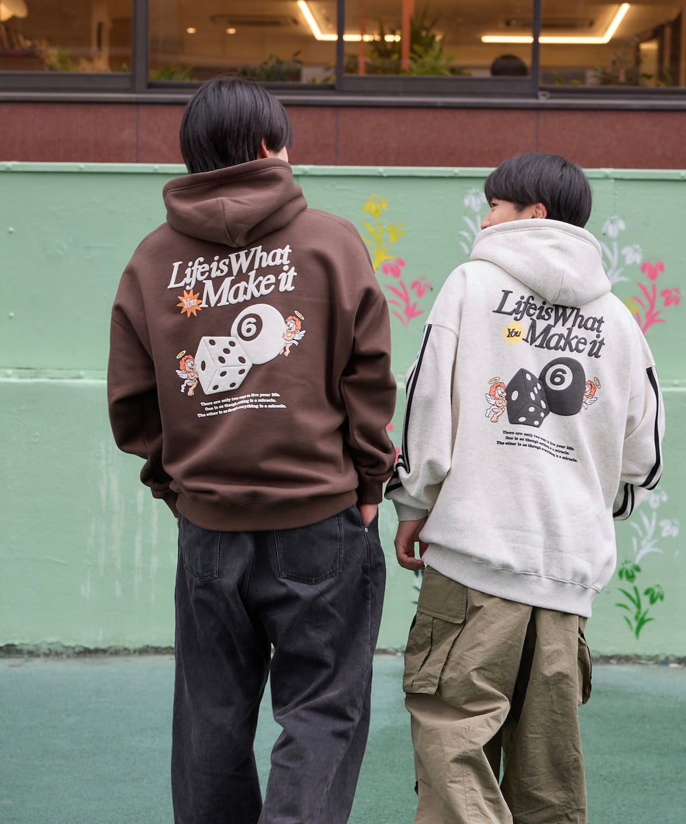 HEAVY WEIGHT “ANGEL DICE” LOGO LINE HOODIE 