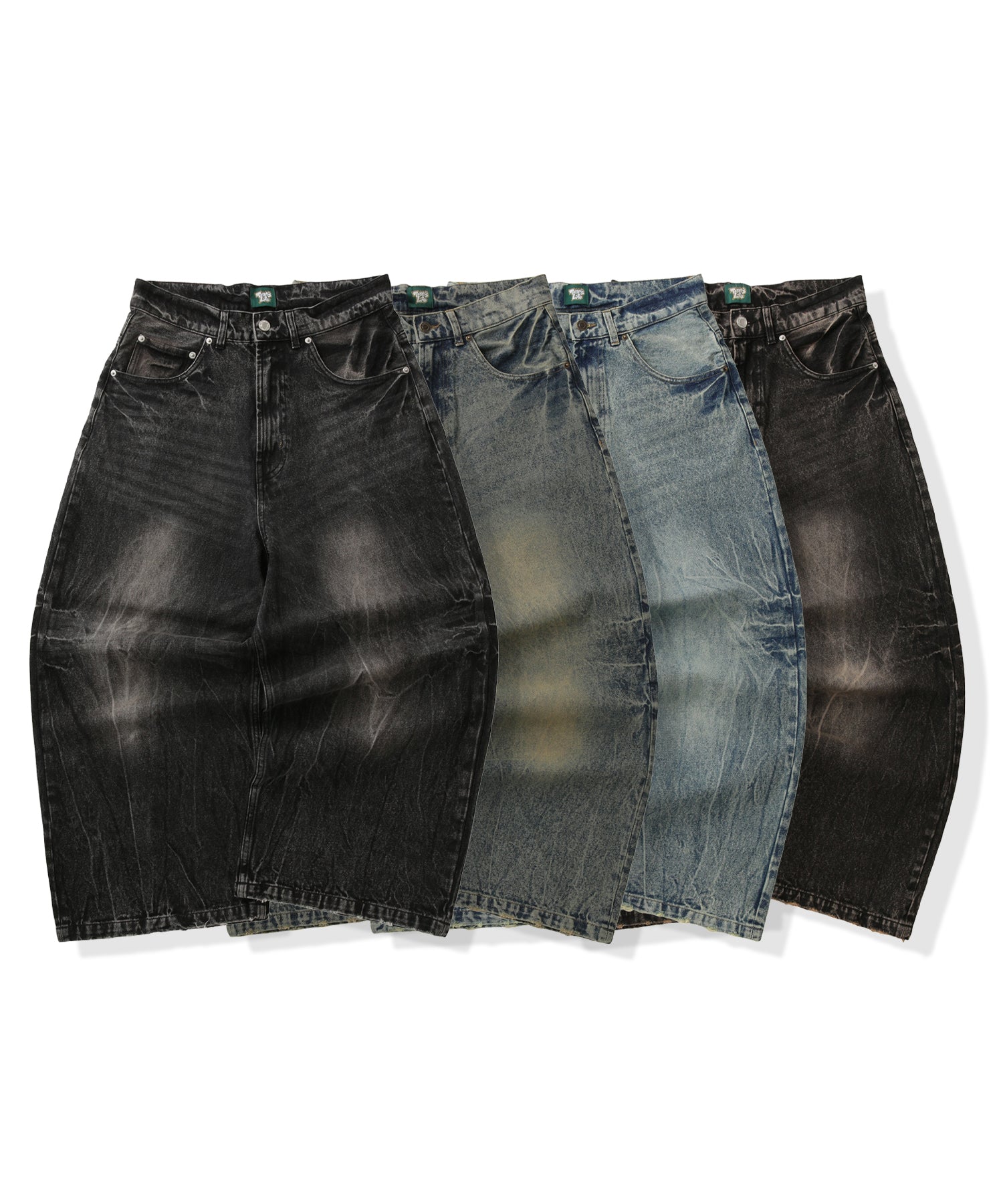 Vintage Washed Baggy Denim free