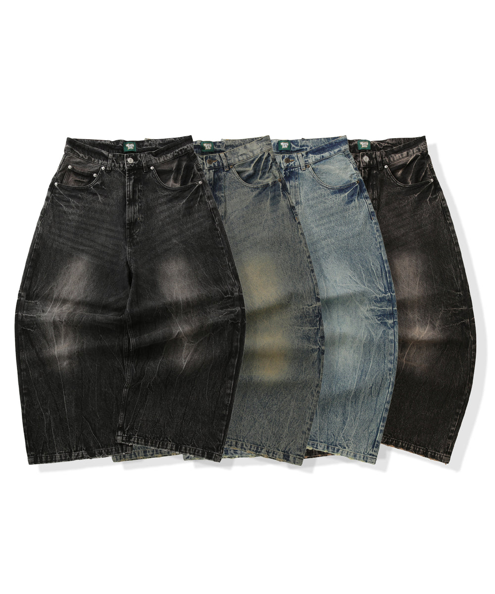 Vintage Washed Baggy Denim free