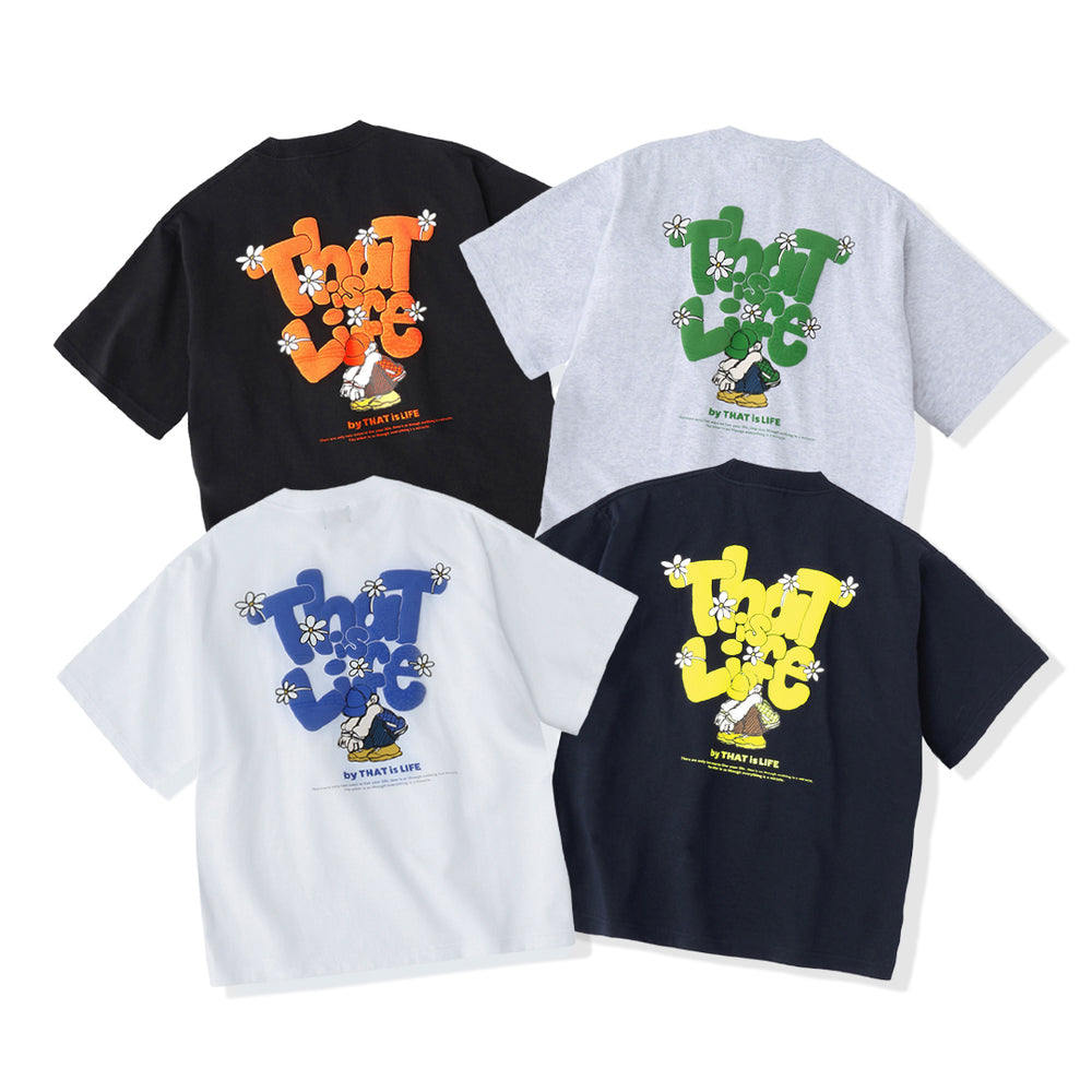 HEAVY WEIGHT 7.1oz "FLOWER BOY" LOGO TEE