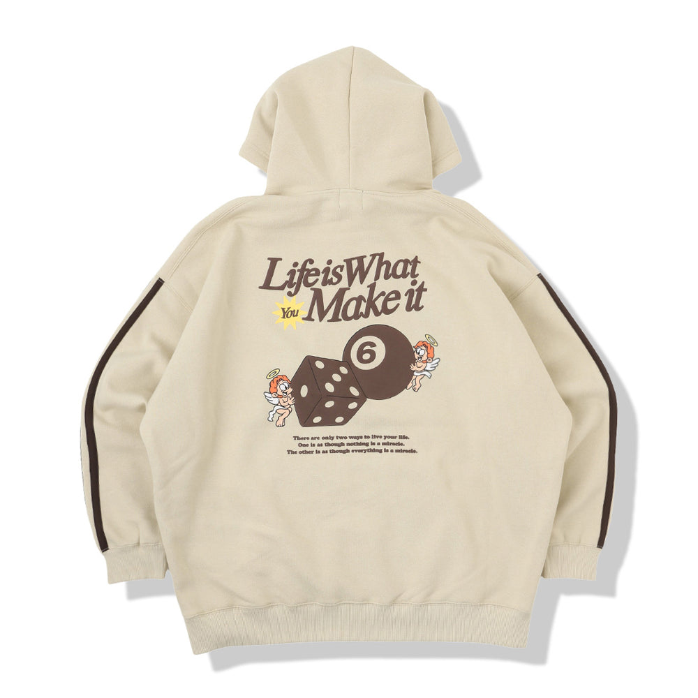 HEAVY WEIGHT “ANGEL DICE” LOGO LINE HOODIE 