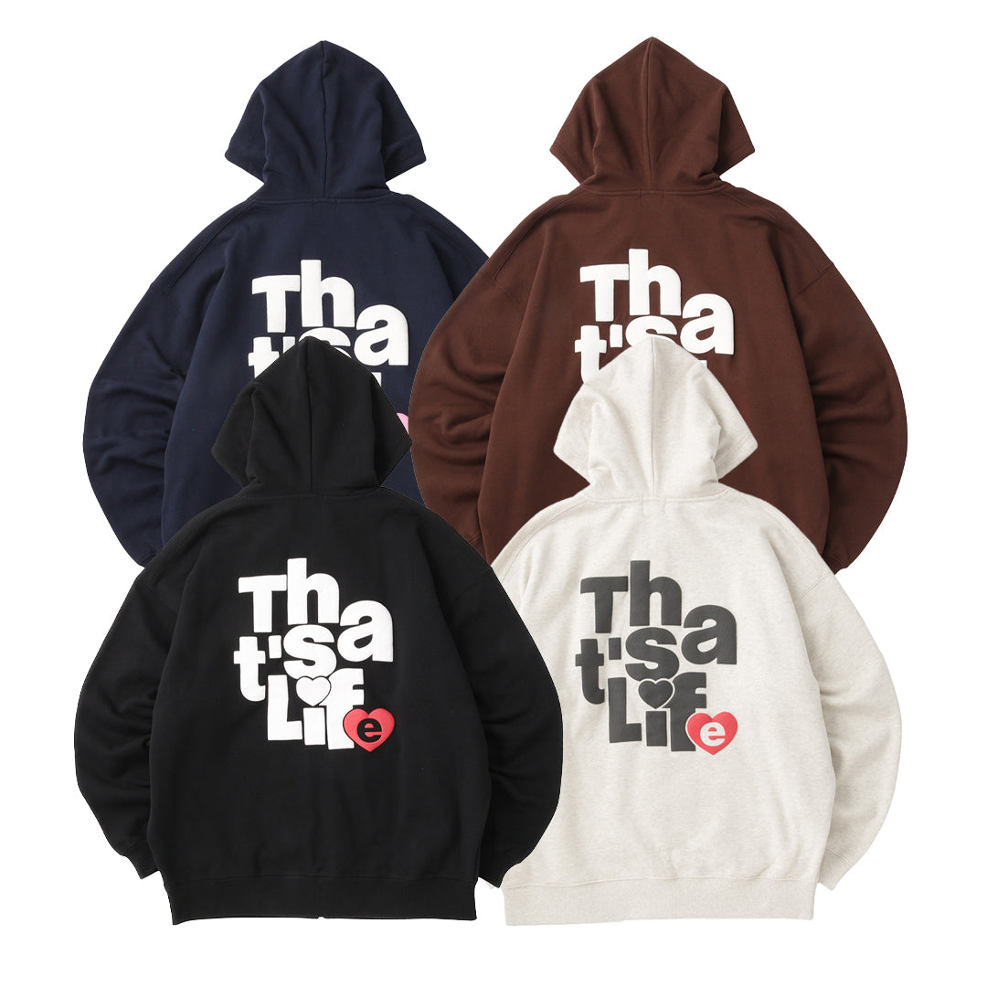 HEAVY WEIGHT 13.0oz “HEARTSTACK” logo zip hoodie free