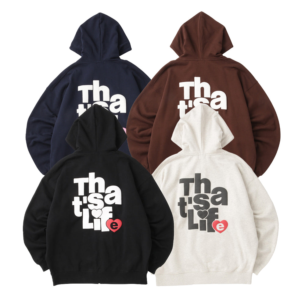 HEAVY WEIGHT 13.0oz “HEARTSTACK” logo zip hoodie free