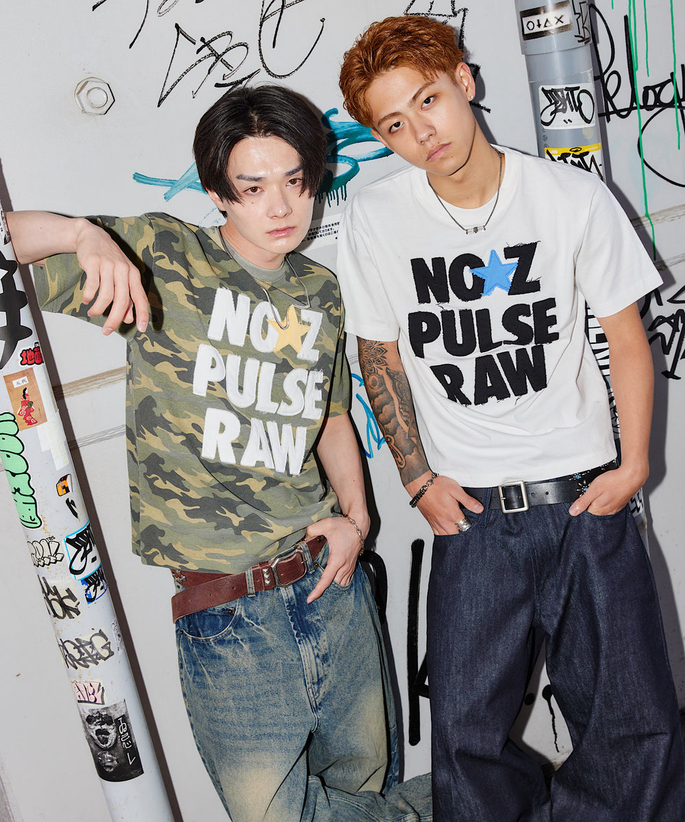 FRONT SLOGAN PATCH WORK TEE