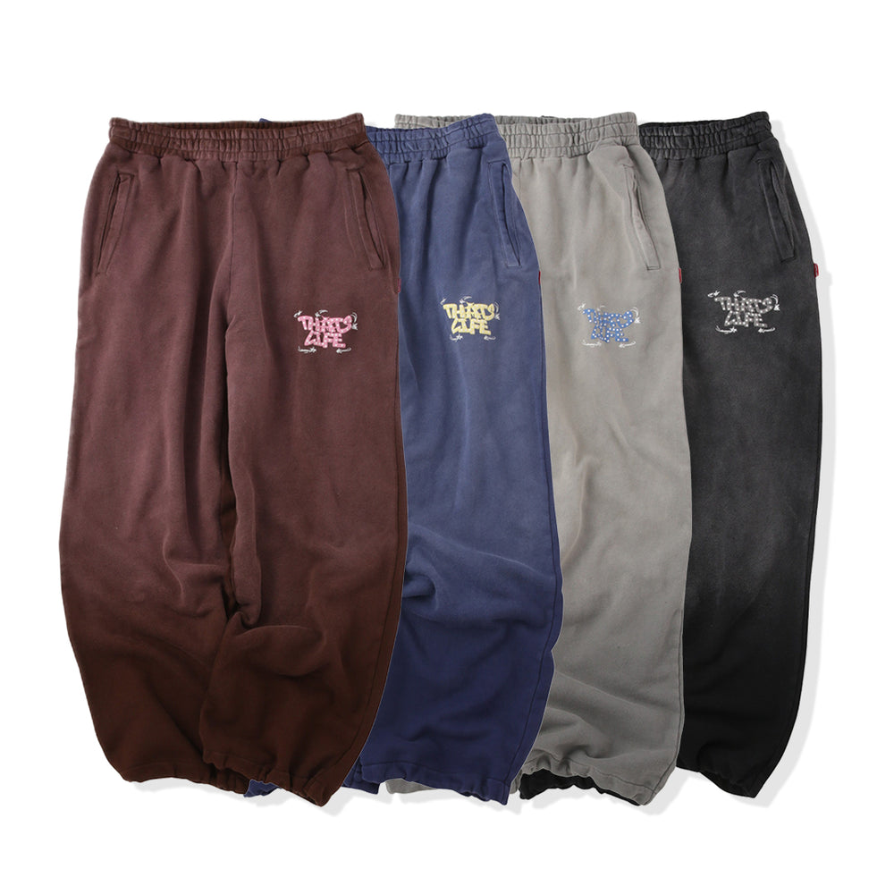 Vintage fade Wave logo sweat pants