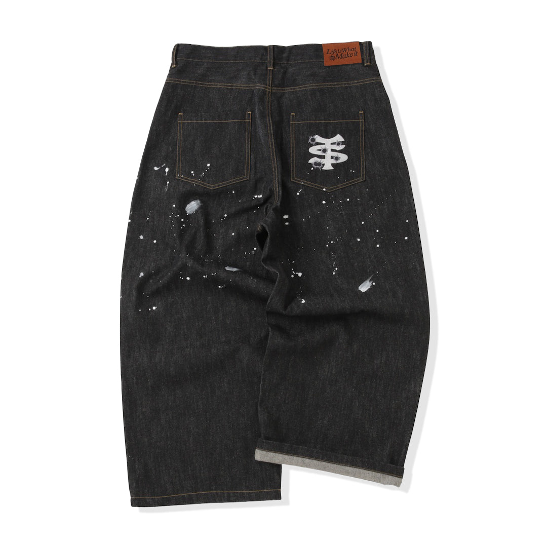 ザッツライフデニムTS logo Rigid Baggy Denim pants TS logo Rigid Baggy Denim pants – That's life online store