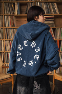 トップス Vintage styles Circle logo zip hoodie Vintage styles Circle logo zip hoodie – That's life online store