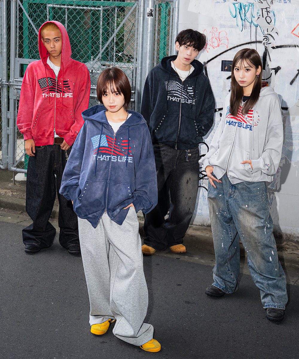 Vintage styles Wave Flag Hoodie