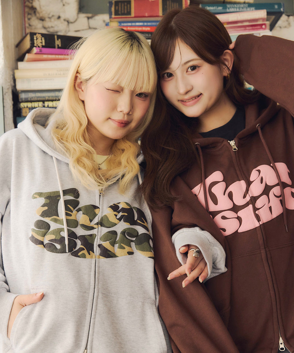 HEAVY WEIGHT 12.0oz FRONT LOGO ZIP HOODIE