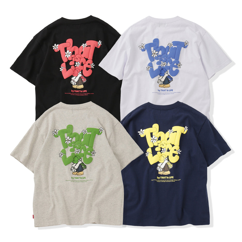 HEAVY WEIGHT 8.2oz "FLOWER BOY" LOGO TEE