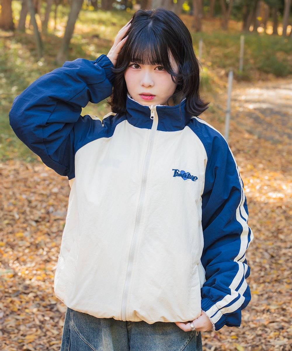 2way Reversible Heart logo Nylon / Boa Jackets