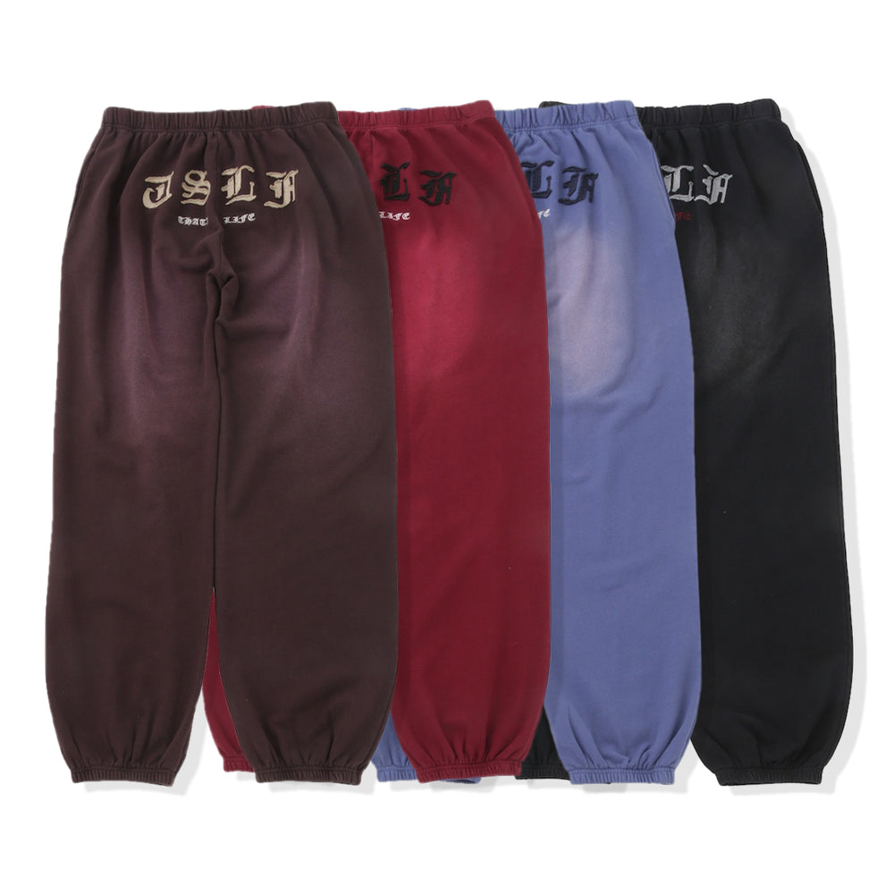 Vintage styles Patch work logo sweat pants