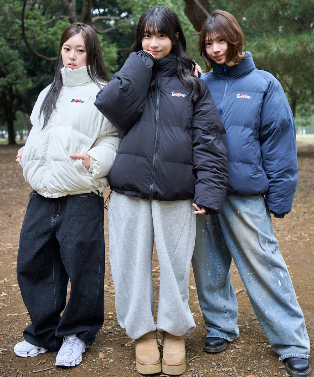 Heart logo Reversible Puffer Jackets