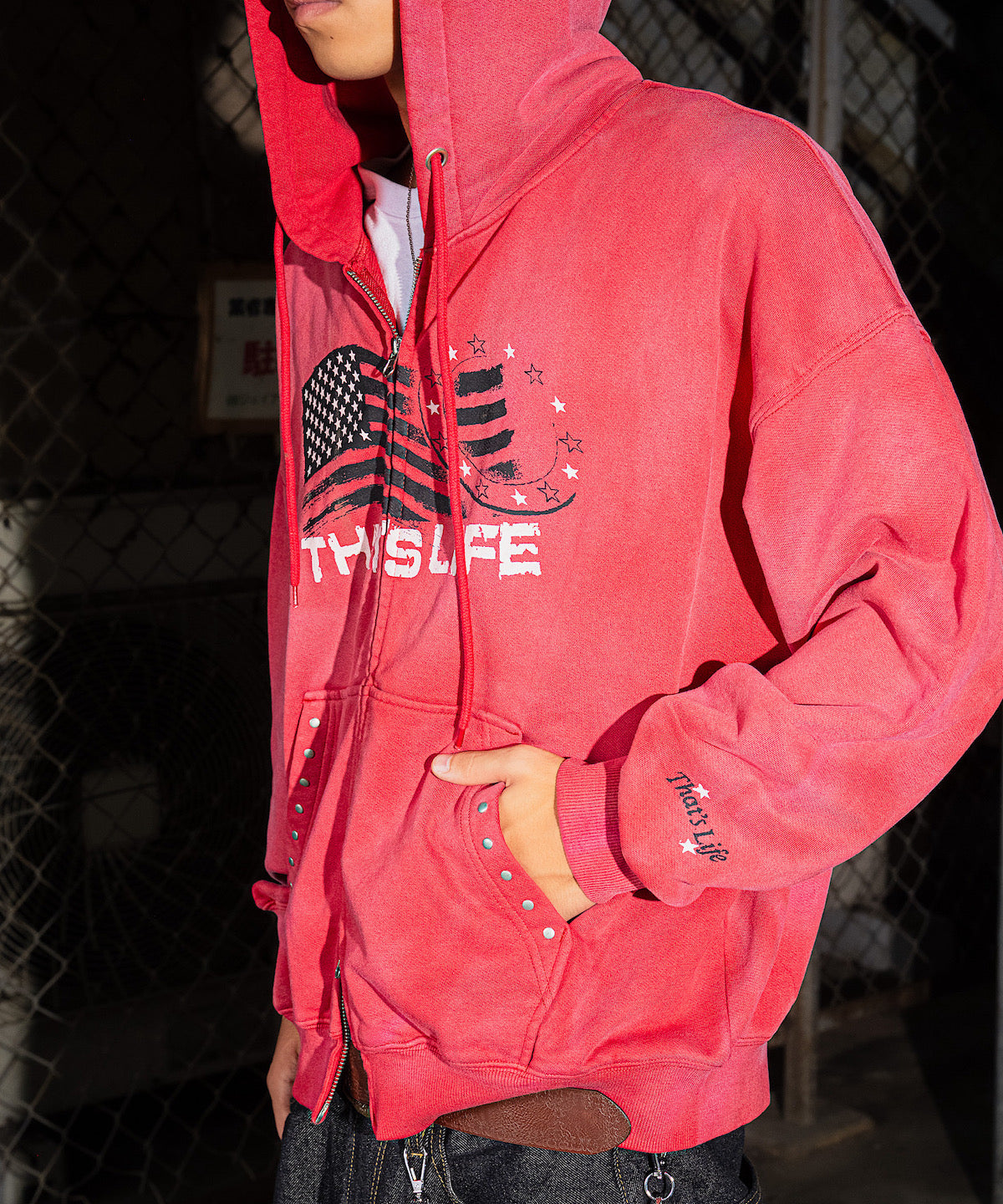 Vintage styles Wave Flag Hoodie