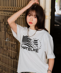 希少 アメリカ 雑誌L I F E ヴィンテージ Tシャツ Vintage styles Wave Flag tee – That's life online store