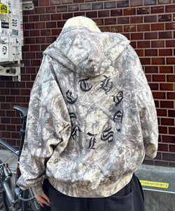 Vintage styles Circle logo zip hoodie – That's life online store