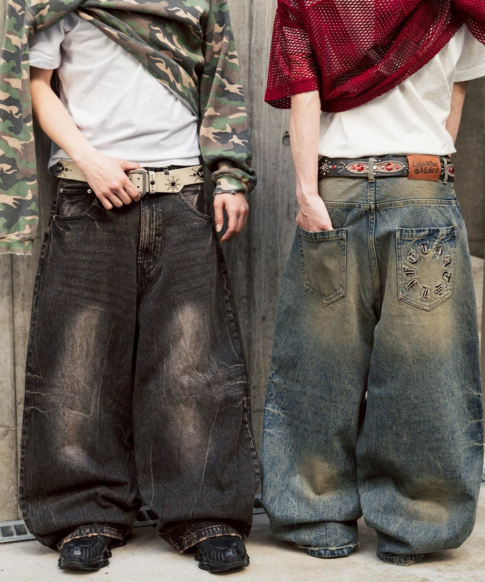 Vintage Washed Baggy Denim