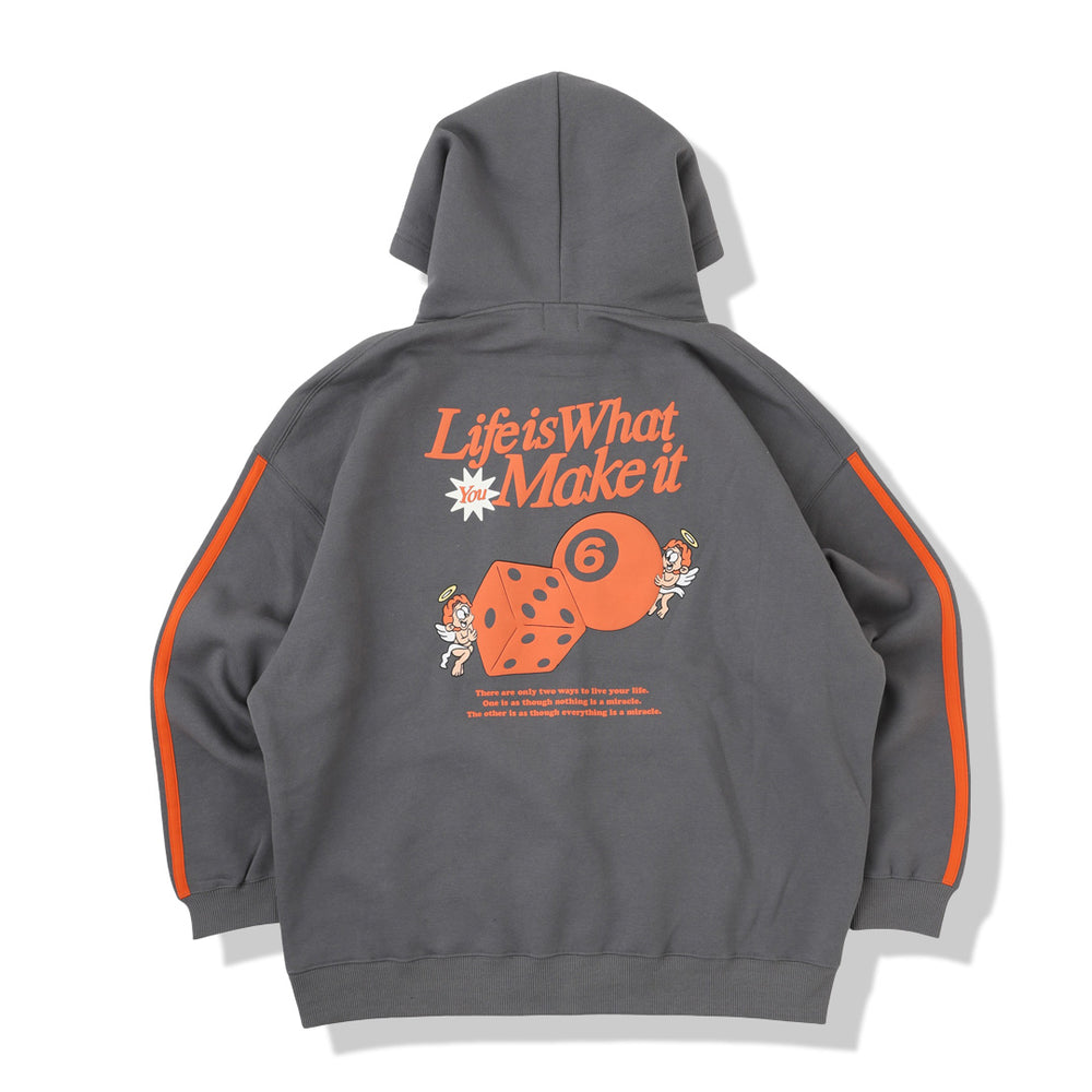 HEAVY WEIGHT “ANGEL DICE” LOGO LINE HOODIE 