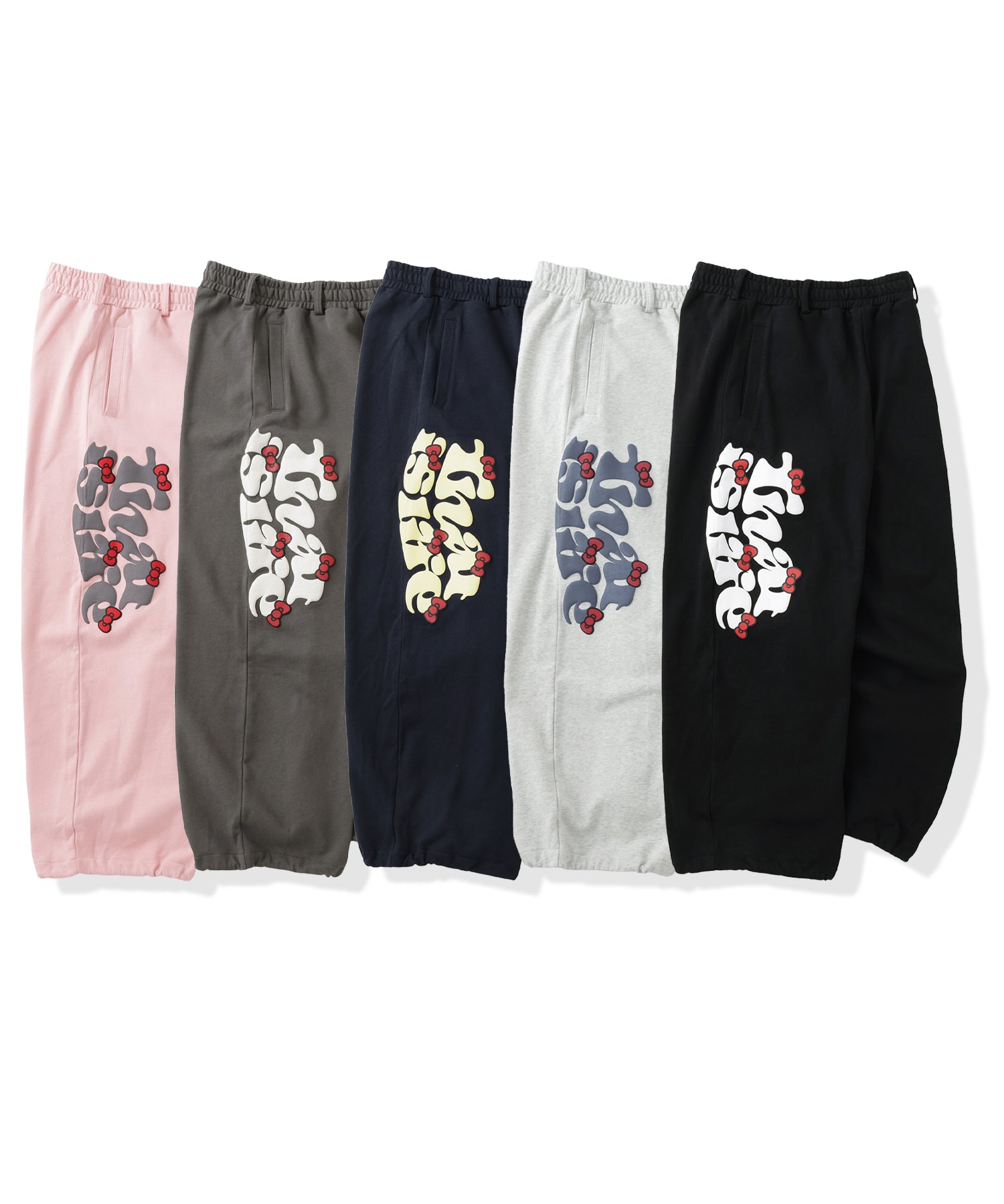 HELLO KITTY × Wave logo sweat pants free