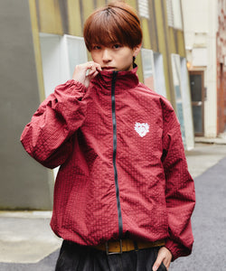 Heart logo 2way Reversible Checked Nylon Jackets – That's life
