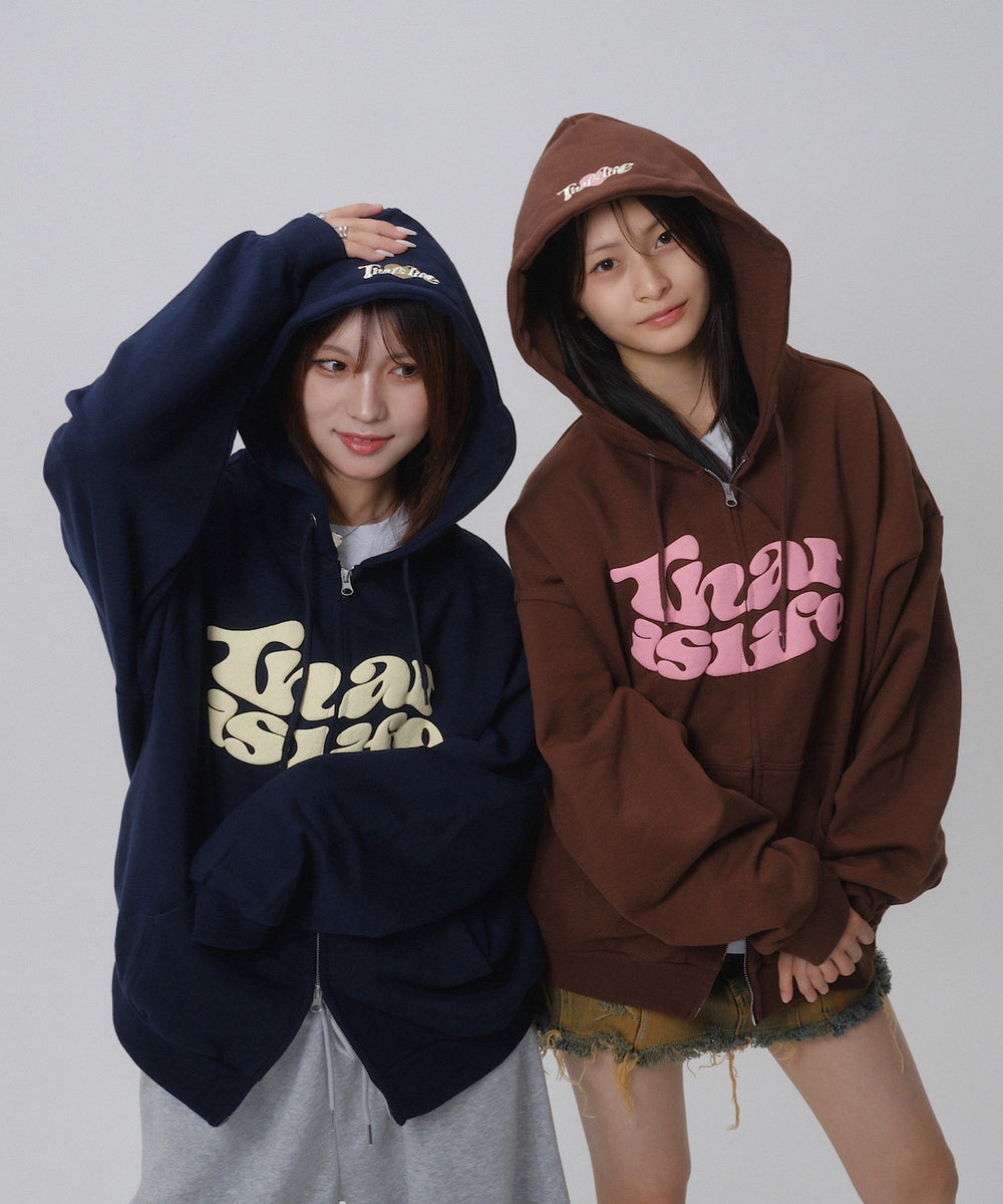 HEAVY WEIGHT 12.0oz FRONT LOGO ZIP HOODIE