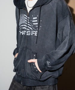 Vintage styles Wave Flag Hoodie