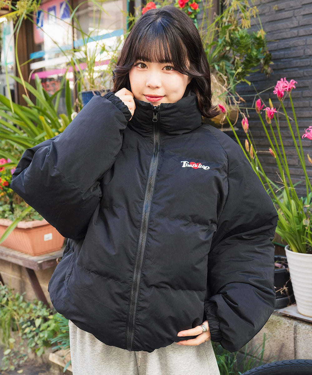 Heart logo Reversible Puffer Jackets