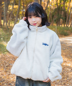 2way Reversible Heart logo Nylon / Boa Jackets – That's life 2way Reversible Heart logo Nylon / Boa Jackets – That's life