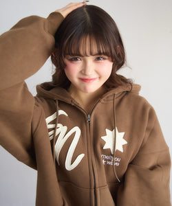 Star Emblem zip hoodie – That's life online store