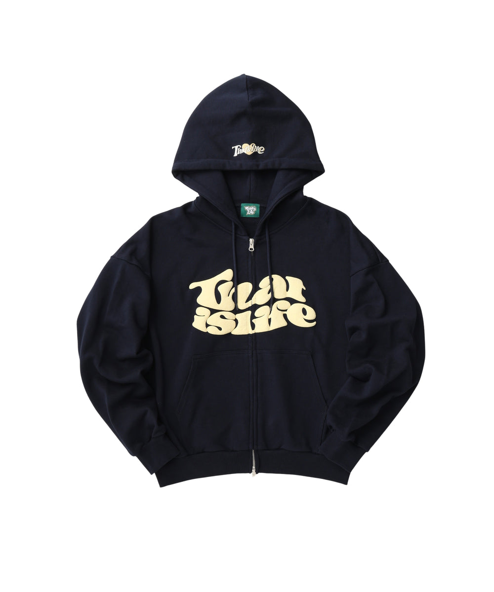 HEAVY WEIGHT 12.0oz FRONT LOGO ZIP HOODIE