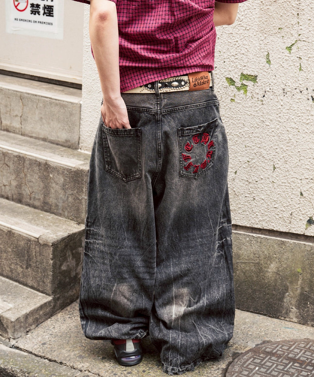 Vintage Washed Baggy Denim