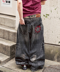 Vintage Washed Baggy Denim – That's life online store