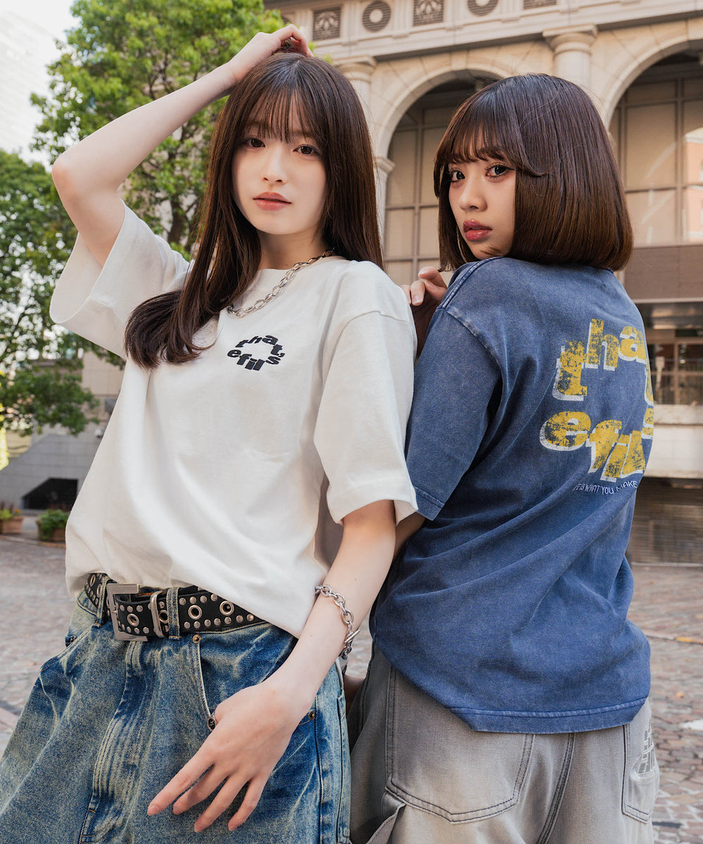 That's life distort logo tee