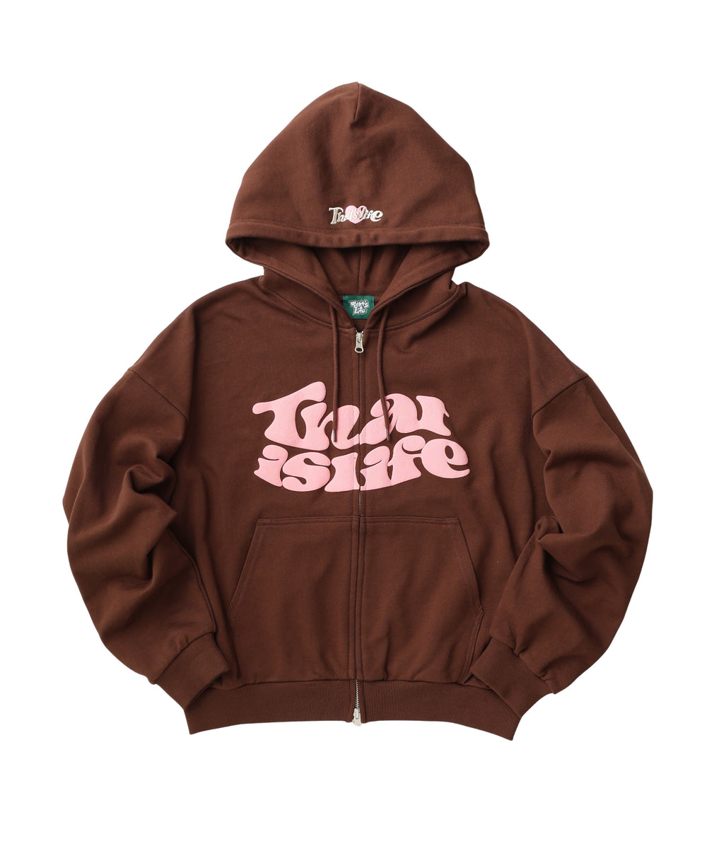 HEAVY WEIGHT 12.0oz FRONT LOGO ZIP HOODIE