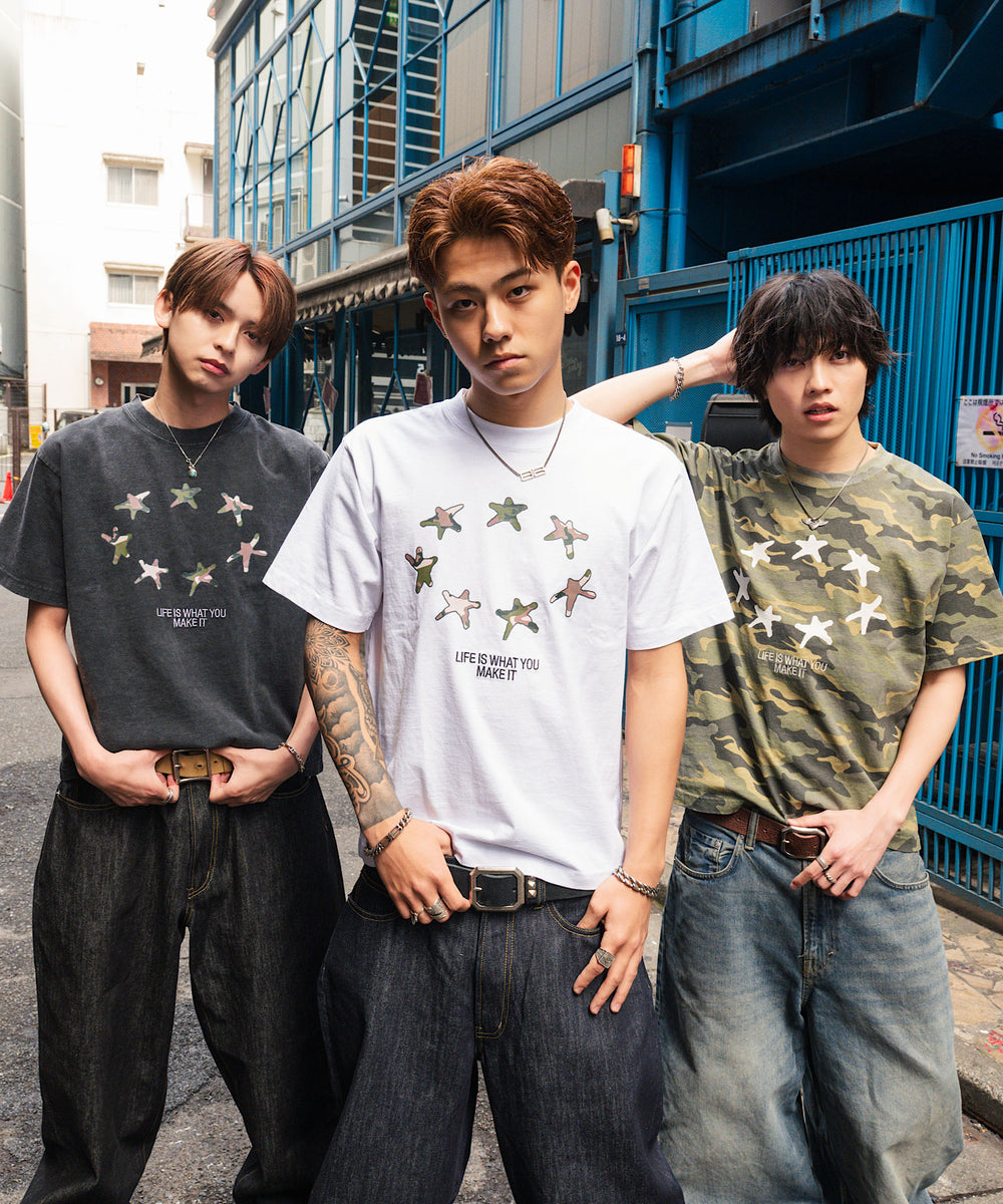 Star camo logo tee