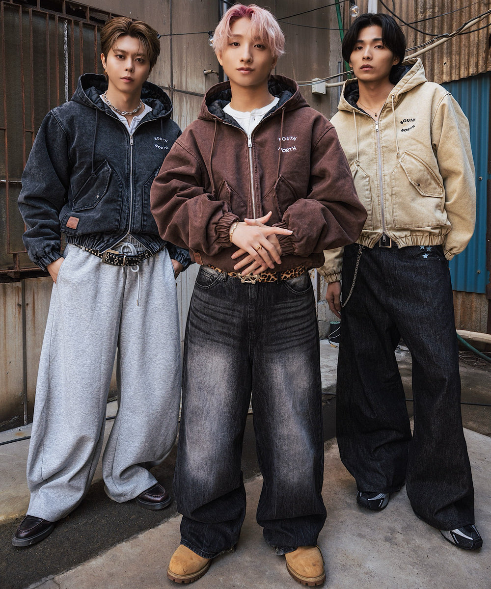 Vintage styles South North logo Duck Hooded Jacket