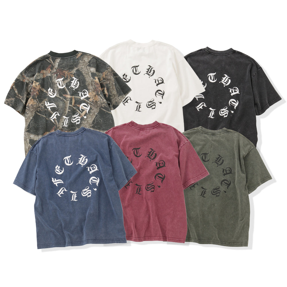 Vintage styles Circle logo tee