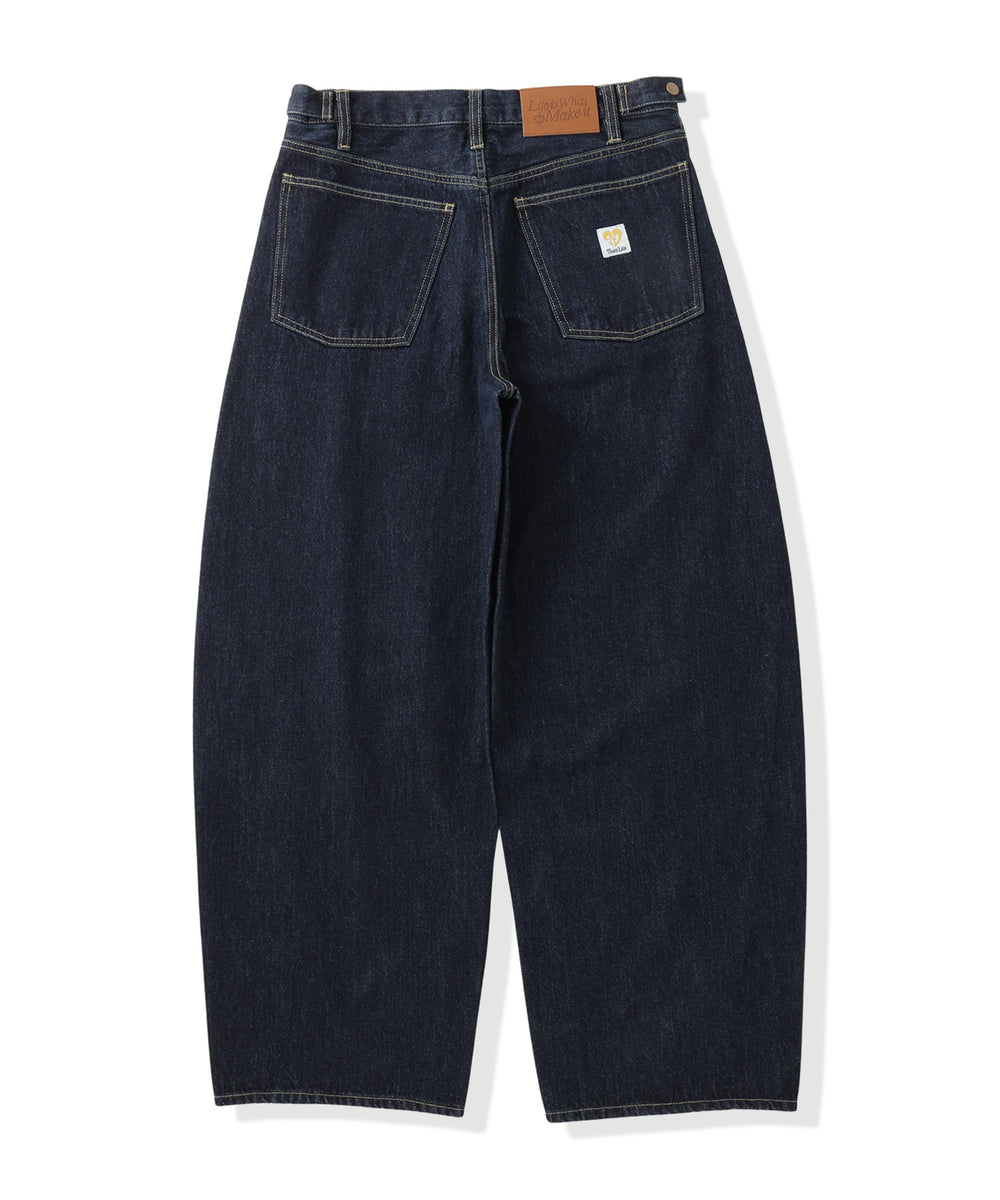 TL heart logo patch One Wash Curved Denim