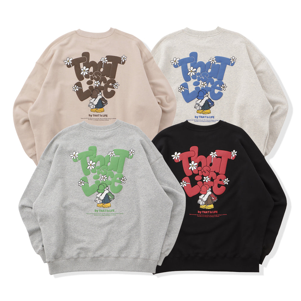 HEAVY WEIGHT 11.0oz "FLOWER BOY" LOGO SWEAT