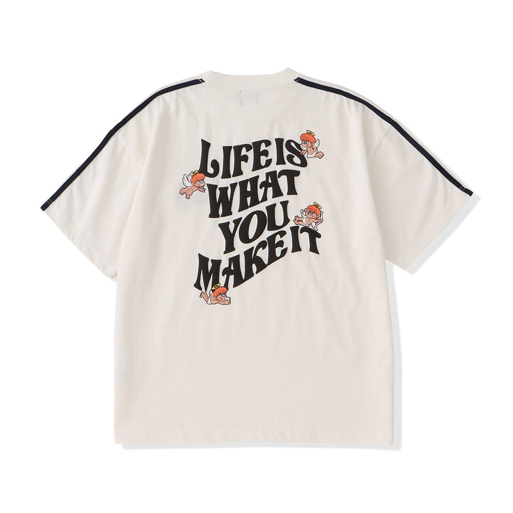 HEAVY WEIGHT 7.5oz ANGEL LOGO LINE TEE