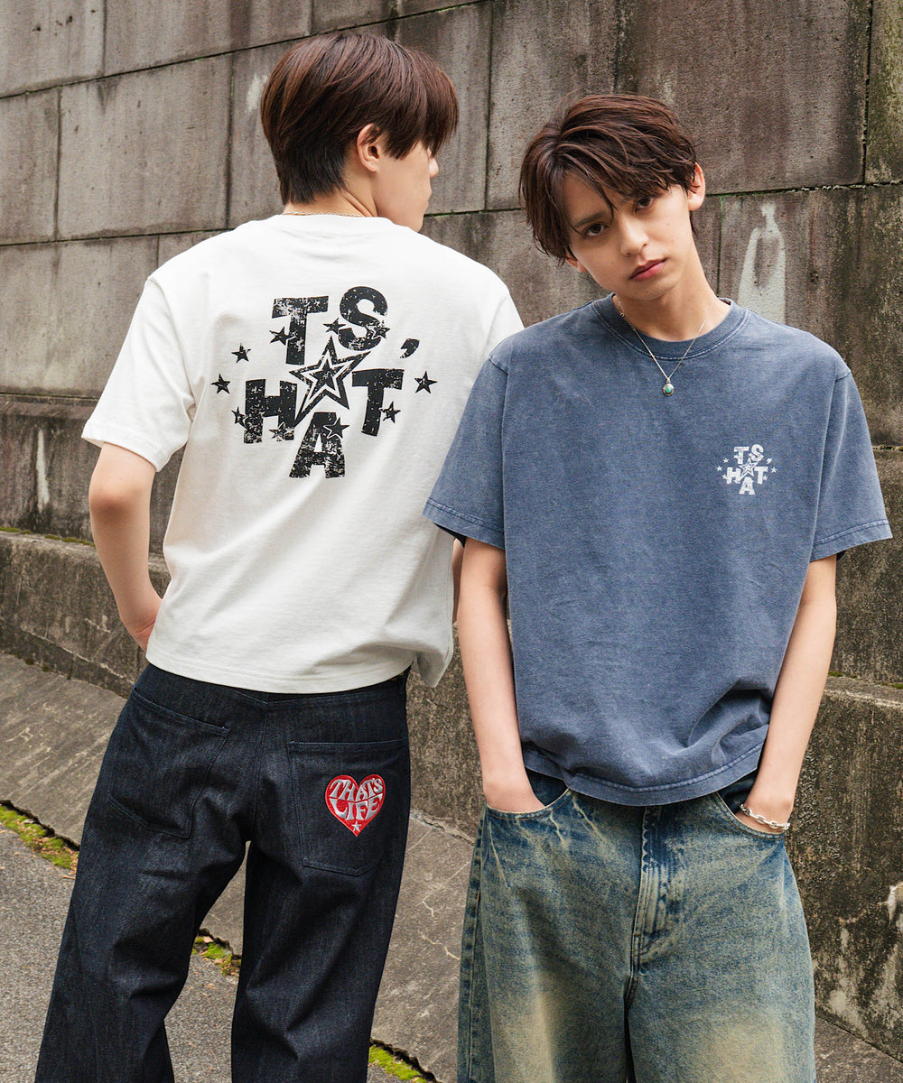 Vintage styles Rock Star logo tee