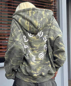 Vintage styles Circle logo zip hoodie – That's life online store