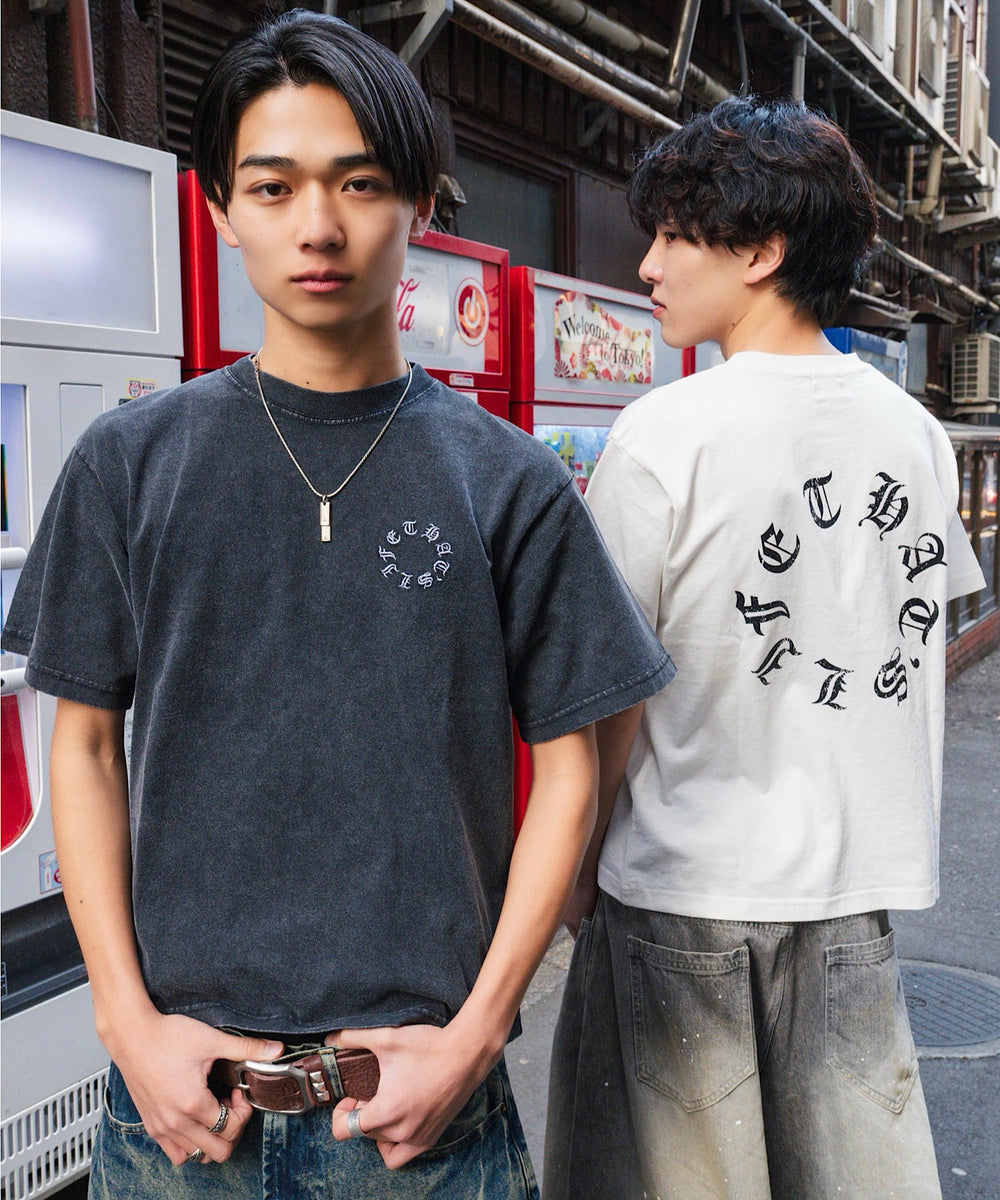 Vintage styles Circle logo tee