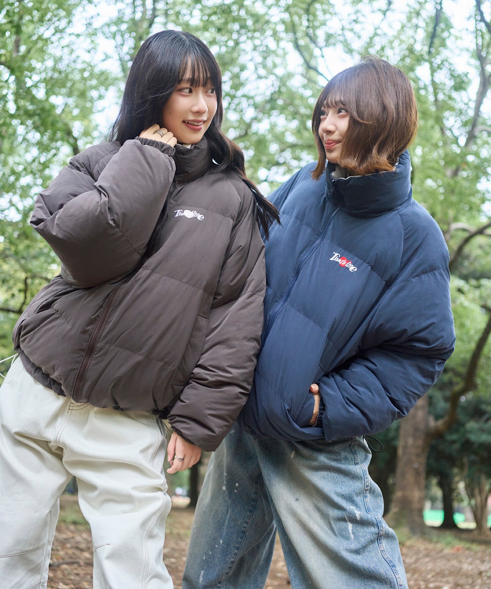 Heart logo Reversible Puffer Jackets