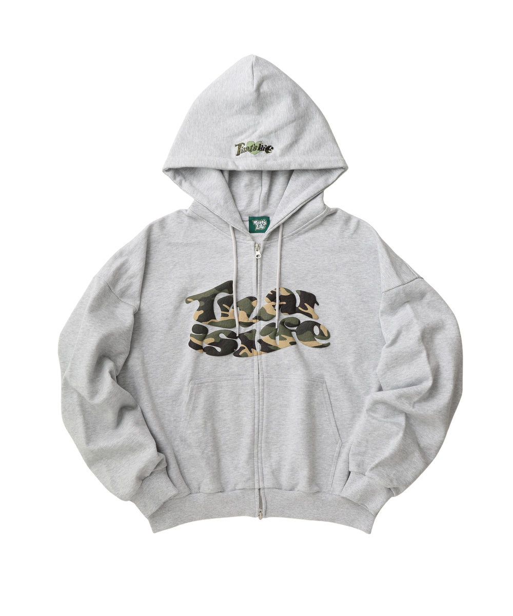 HEAVY WEIGHT 12.0oz FRONT LOGO ZIP HOODIE