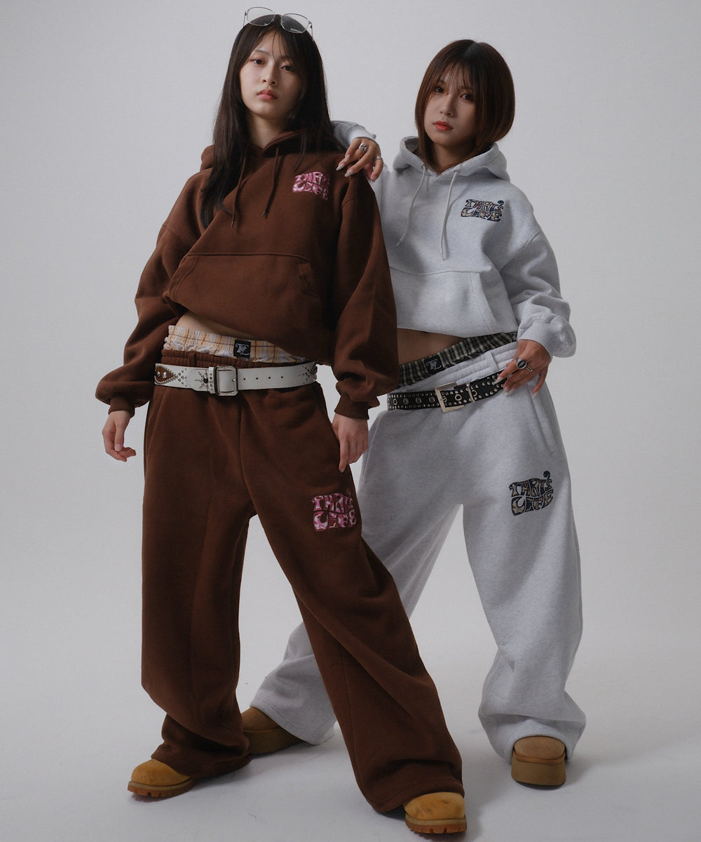 Surf Camo logo front print sweat pants