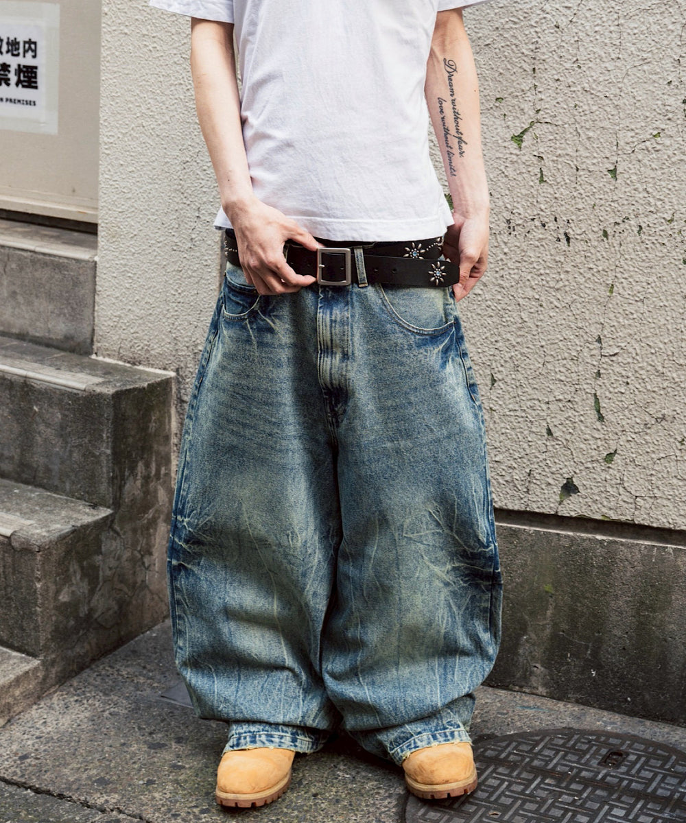 Vintage Washed Baggy Denim